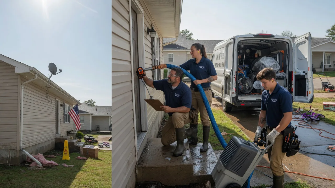 Ceiling Water Damage Restoration in Hays, KS near me